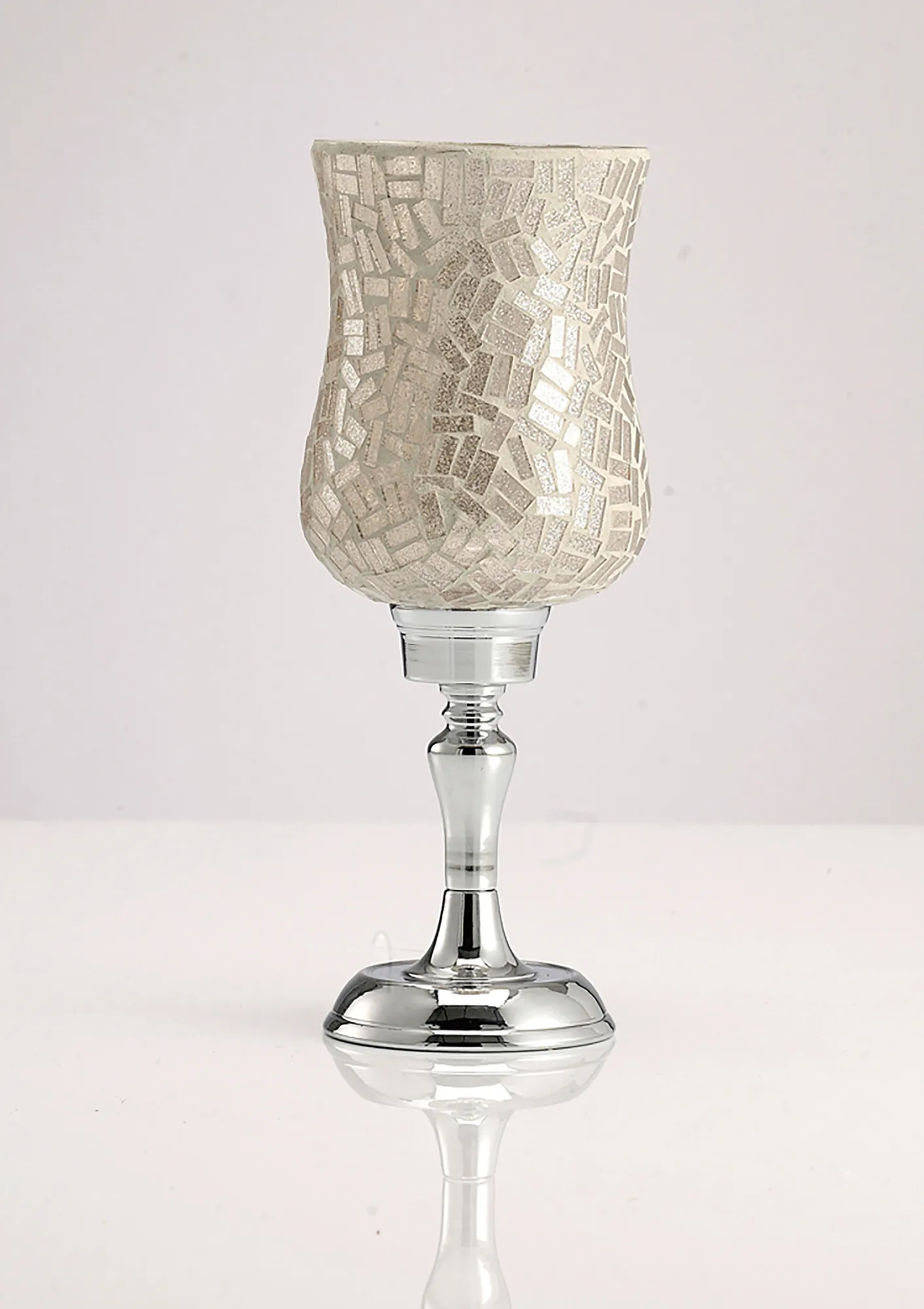 Trina Mosaic Art Glassware Diyas Home Hurricane Lamps